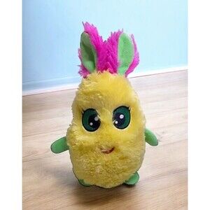 Pineapple Bunny Yellow Plush Pink Green Glitter Eyes Polka Dot BMI Merchandise